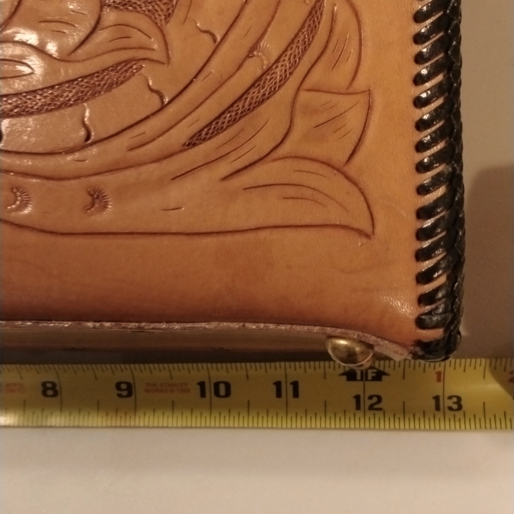 NWOT Vintage tooled Handbag 3 piece set - Picture 8 of 8